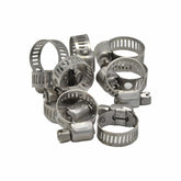 10 Piece 304 Stainless Steel 6-15mm Worm Drive Hose Clamp - Twin Eagle Imports