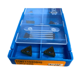 10pc Kyocera TCMT110208HQ CA125P – Turning Insert (Roughing, HQ Chipbreaker) - Twin Eagle Imports