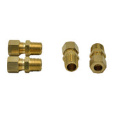 4pc Brass Compression Male Female Connector (T5/16xM1/4)