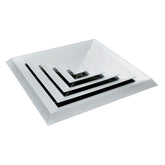 Ductsure White Aluminium Vent Grille – Square Face Slat (295 x 295 mm) - LFD-4A 295/150 - Twin Eagle Imports