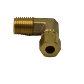 Brass Compression Union 90° Male Female Elbow (T1/4xM1/4)