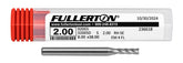 Fullerton 92003 0.0787" 4 Flute Standard Square End Mill - Twin Eagle Imports