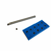 Kyocera S10L-SCLCR06-12A Boring Bar paired with 10pcs CCMT060204HQ CA125P inserts - Twin Eagle Imports
