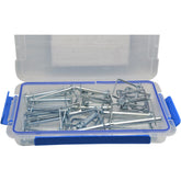 Twin Eagle Imports Grab Kits 24pc Metric Square Shaft Locking Lynch Pin clip grab kit assortment