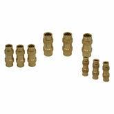Twin Eagle Imports Grab Kits 9 Piece DOT Straight Brass Push in Hose Connect Grab Kit Assortment