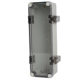 Twin Eagle Imports Junction Box ABS IP66 Clear Lid Hinge Junction Box 80 x 250 x 70mm