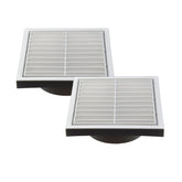 Twin Pack PFL125 Ductsure Ducting Wall Vent : Fixed Louvre - Φ125 - Twin Eagle Imports