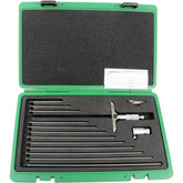 Insize 12pc Metric Depth Micrometer 0-300mm Range Series 3241-300 - Twin Eagle Imports