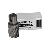 Twin Eagle Imports Annular Cutter 28 x 25mm D.O.C HSS Weldon Shank Annular Cutter