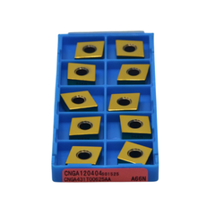 10pc Kyocera CNGA120404S01525 A66N – Ceramic Turning Insert (High-Speed Machining of Cast Iron)