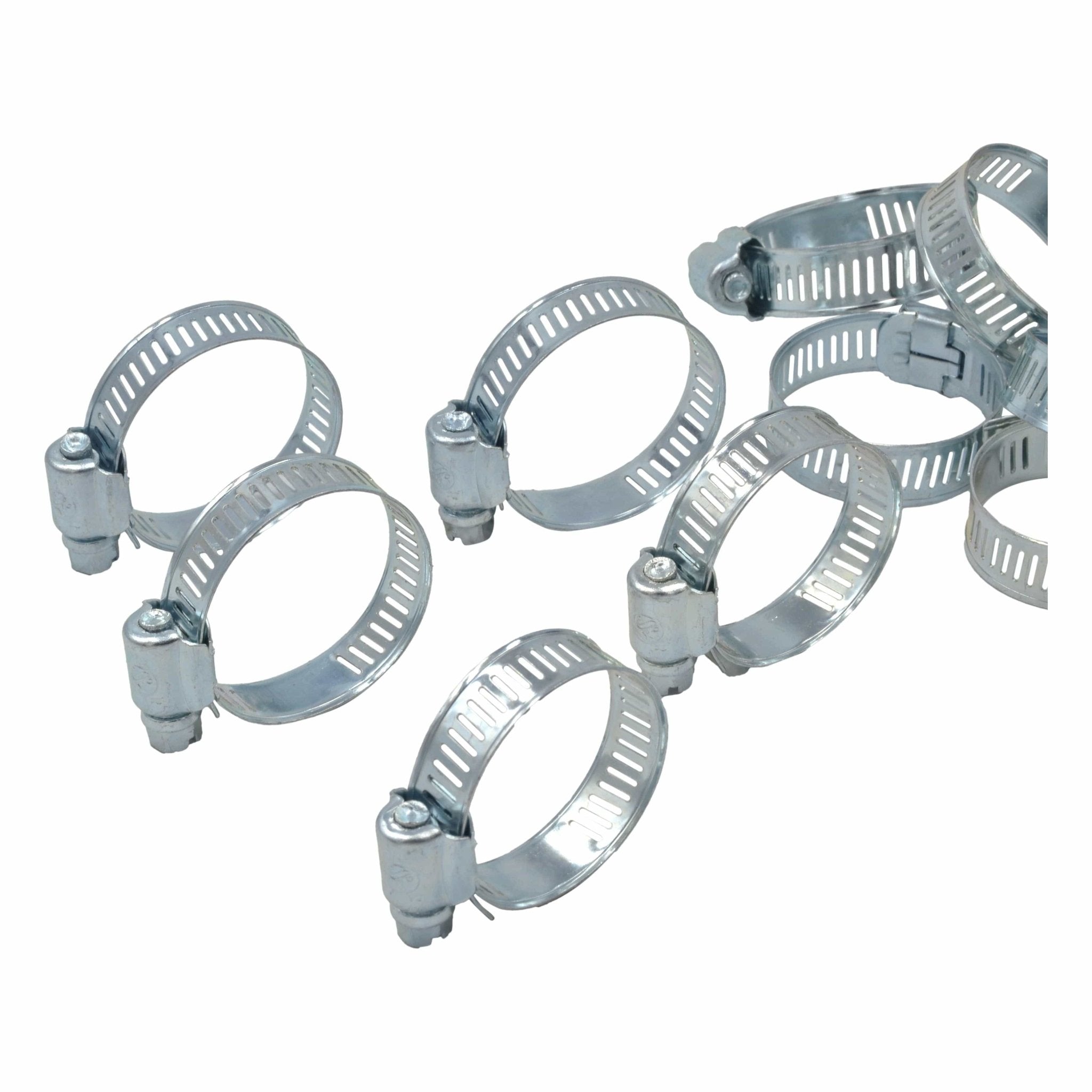 10 Piece 304 Stainless Steel 19-38mm Worm Drive Hose Clamp - Twin Eagle Imports