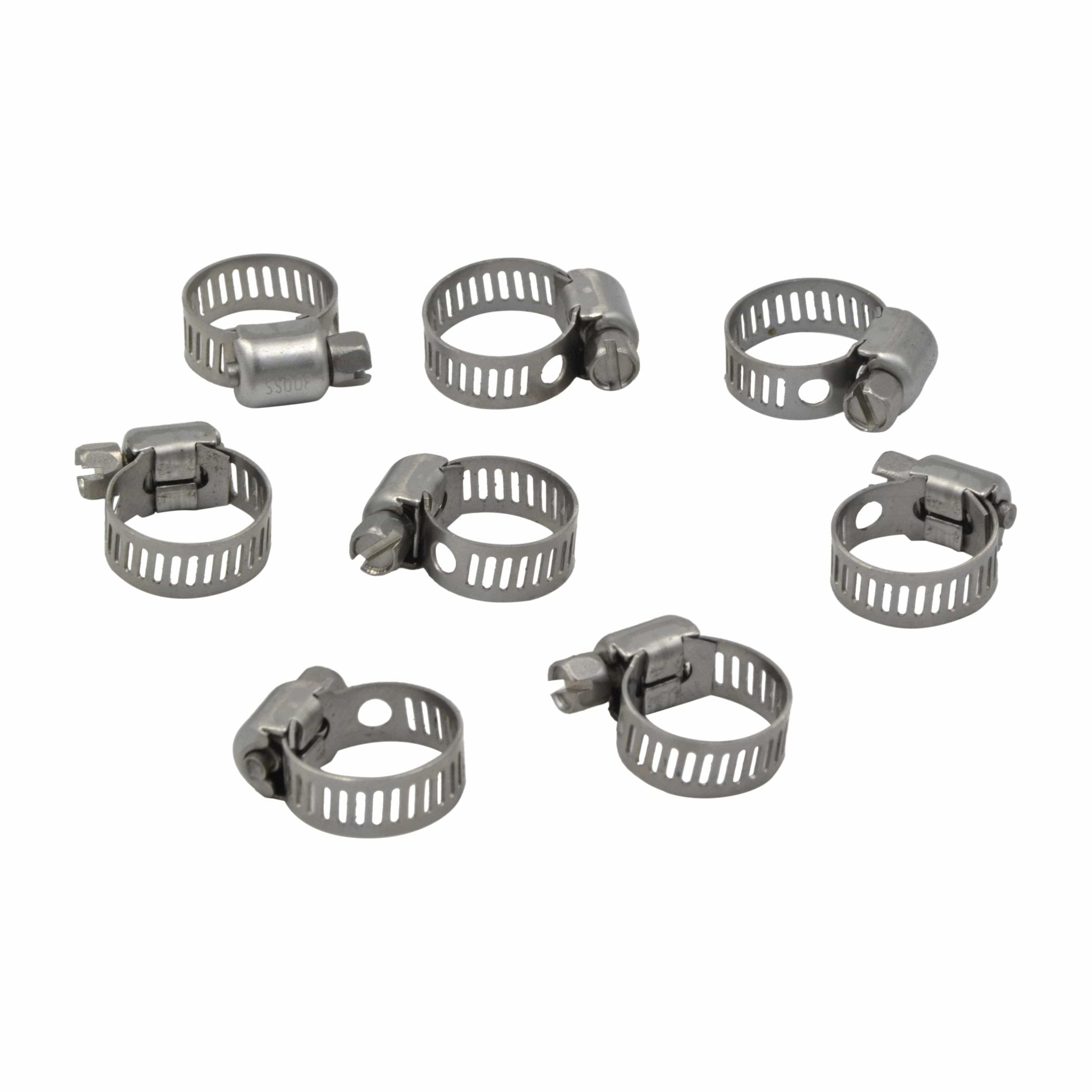 10 Piece 304 Stainless Steel 7-16mm Worm Drive Hose Clamp - Twin Eagle Imports
