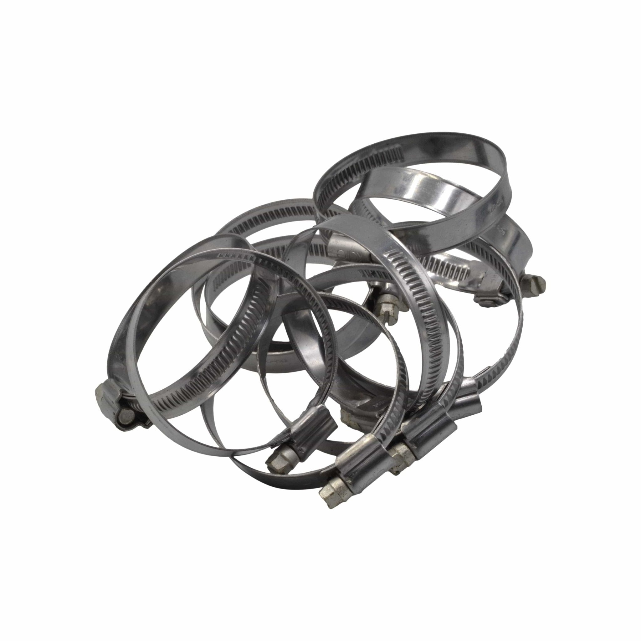 10 Piece Kale 304 Stainless Steel 40-60mm Worm Drive Hose Clamp - Twin Eagle Imports