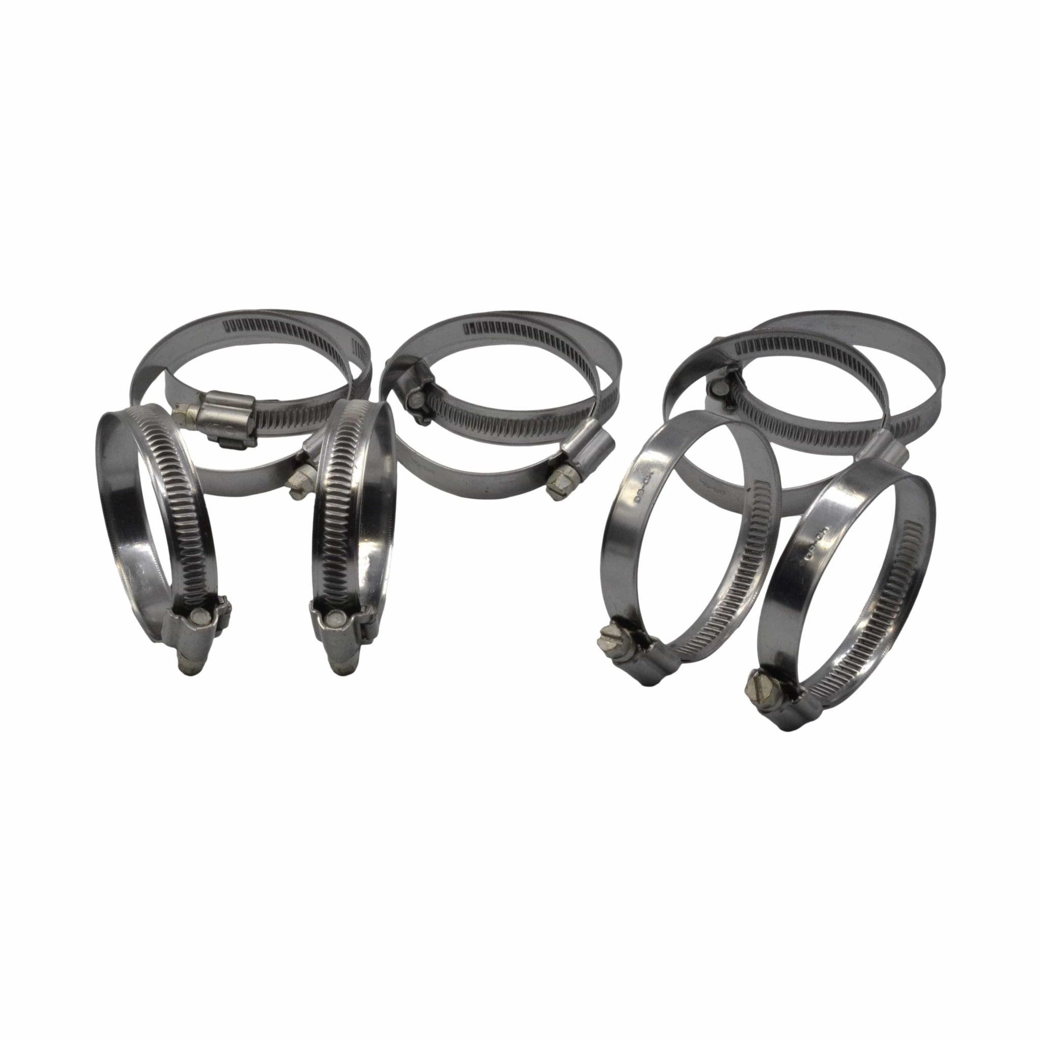 10 Piece Kale 304 Stainless Steel 40-60mm Worm Drive Hose Clamp - Twin Eagle Imports
