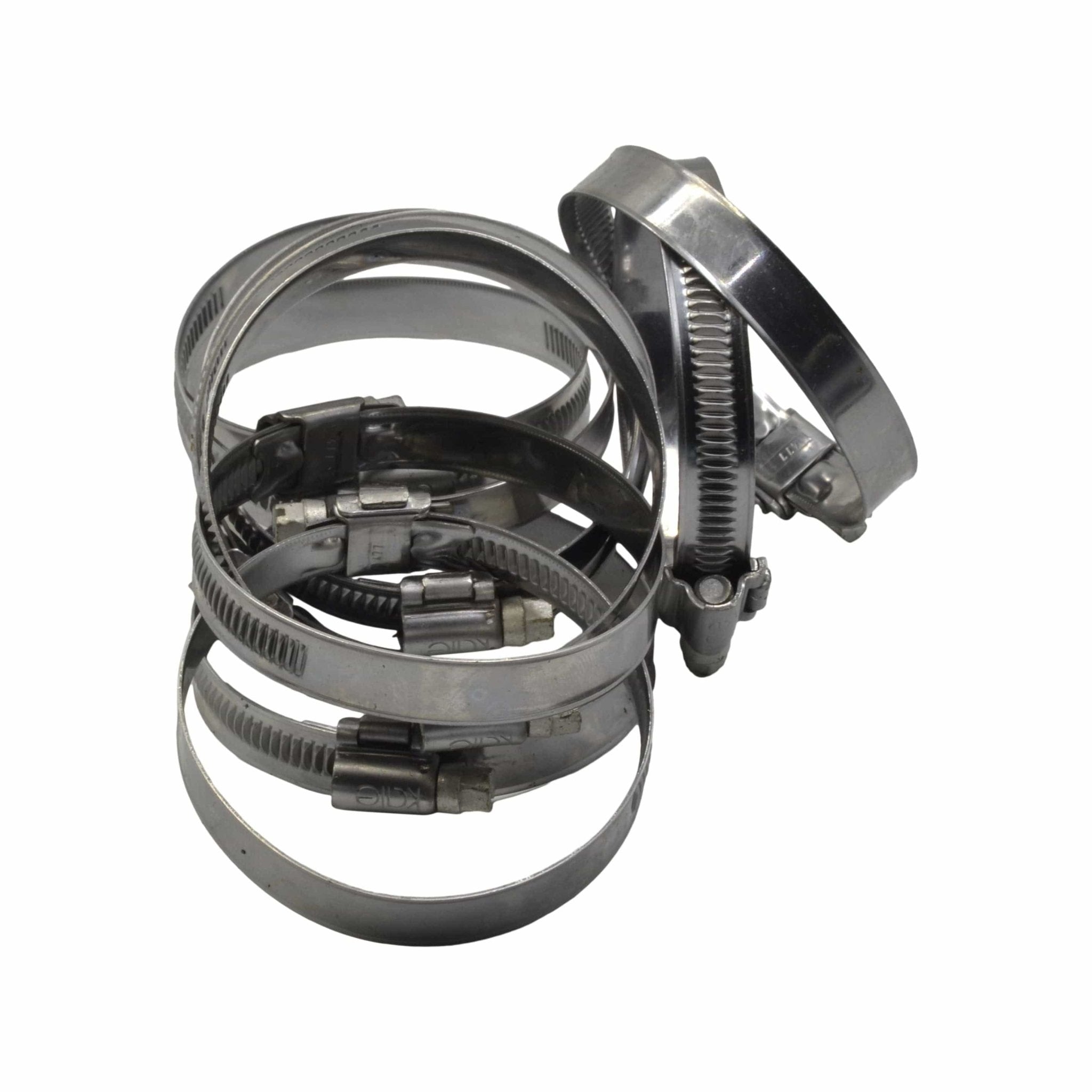 10 Piece Kale 304 Stainless Steel 50-70mm Worm Drive Hose Clamp - Twin Eagle Imports