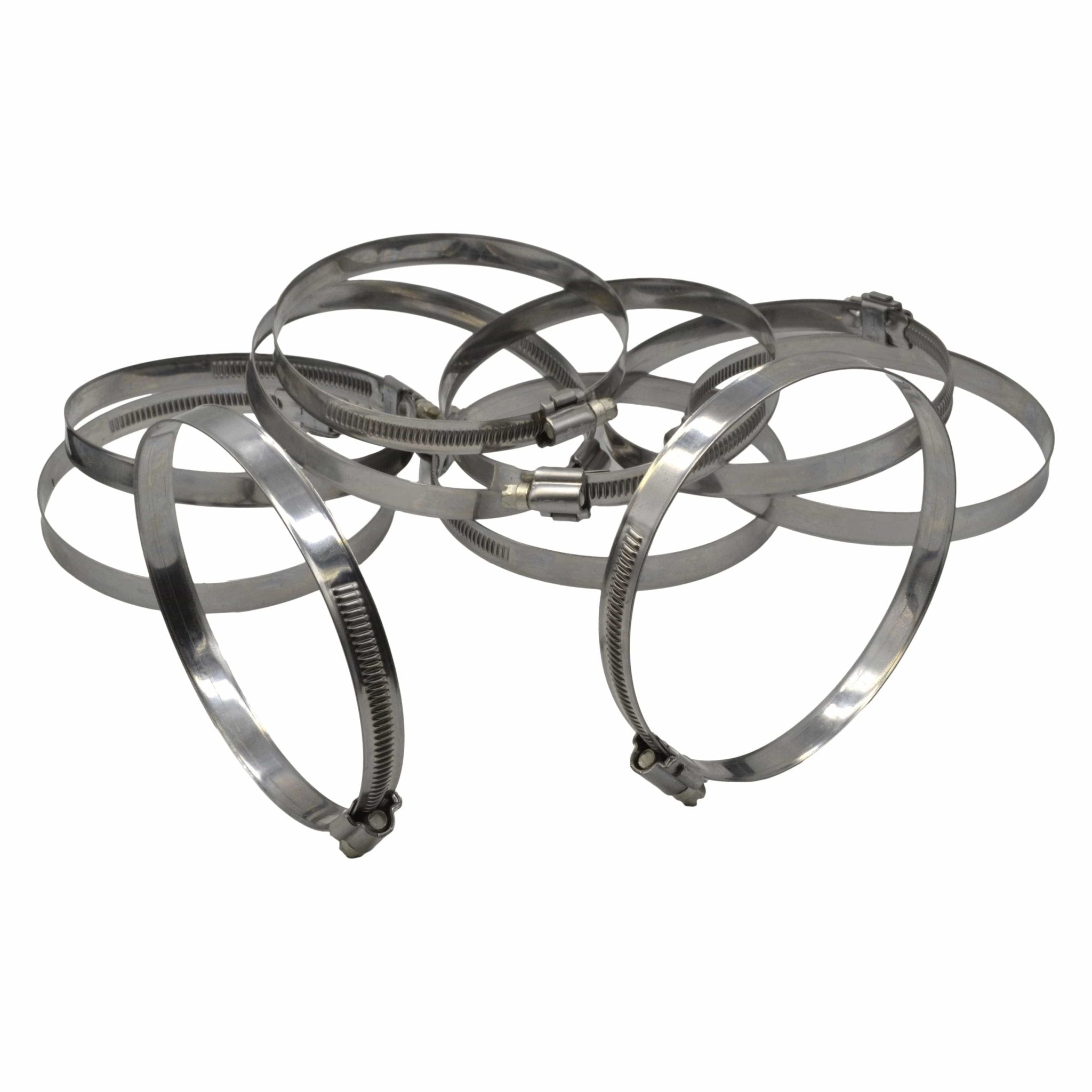 10 Piece Kale 304 Stainless Steel 90-110mm Worm Drive Hose Clamp - Twin Eagle Imports
