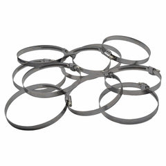 10 Piece Kale 304 Stainless Steel 90-110mm Worm Drive Hose Clamp - Twin Eagle Imports