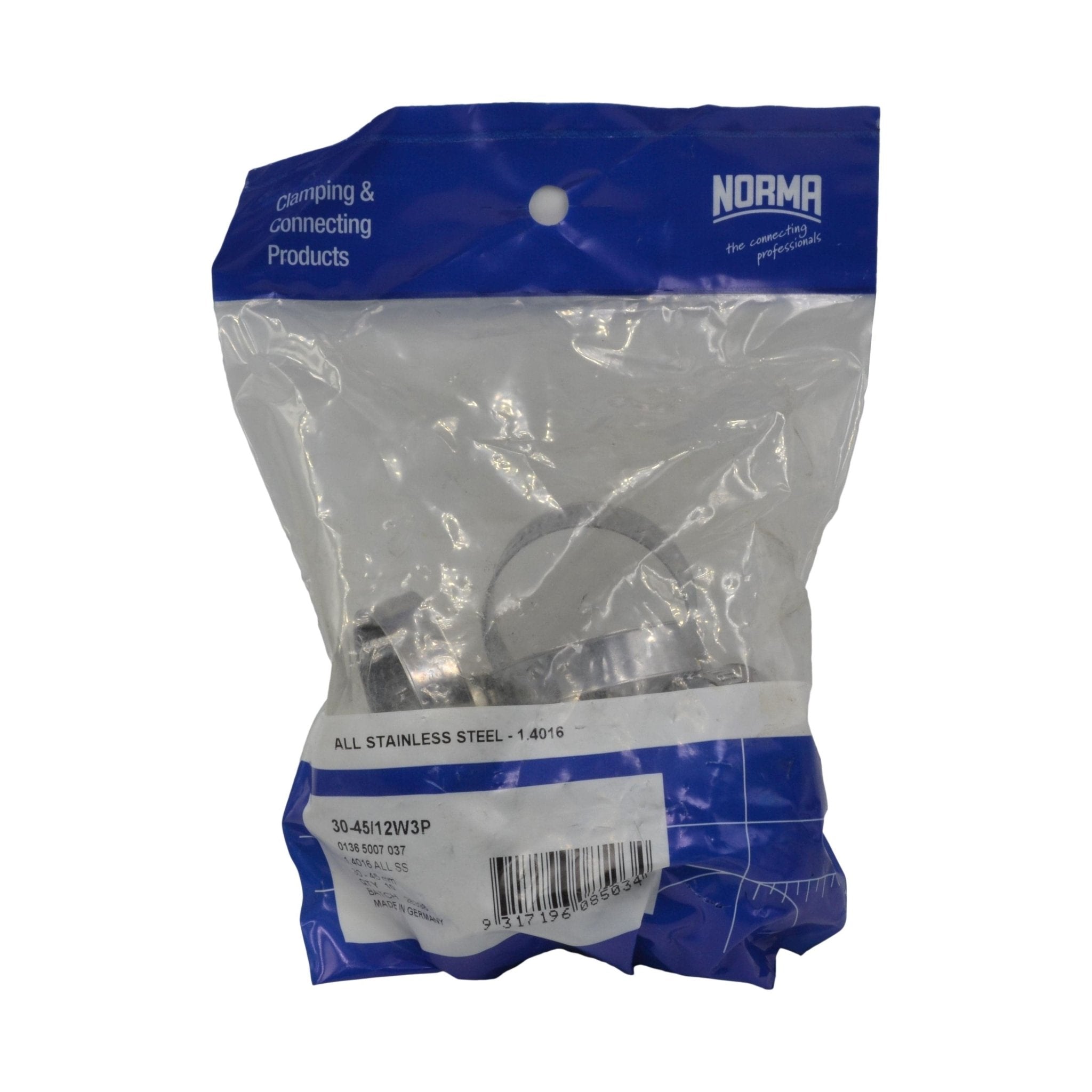 10 Piece Norma 304 Stainless Steel 30-45mm Worm Drive Hose Clamp - Twin Eagle Imports
