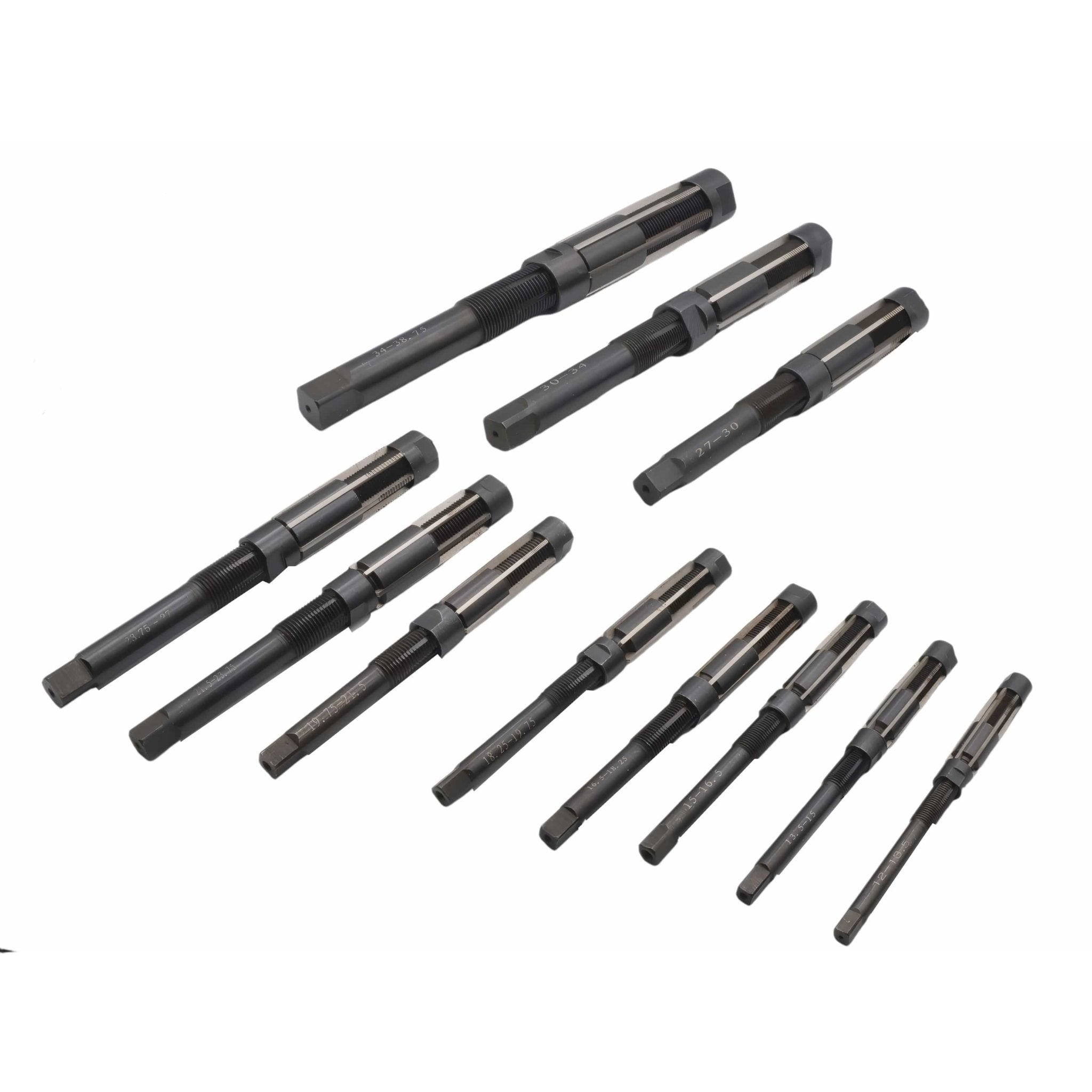 11 Piece Adjustable Hand Reamer Set 12.0-38.75mm in Wooden Storage Box - Twin Eagle Imports