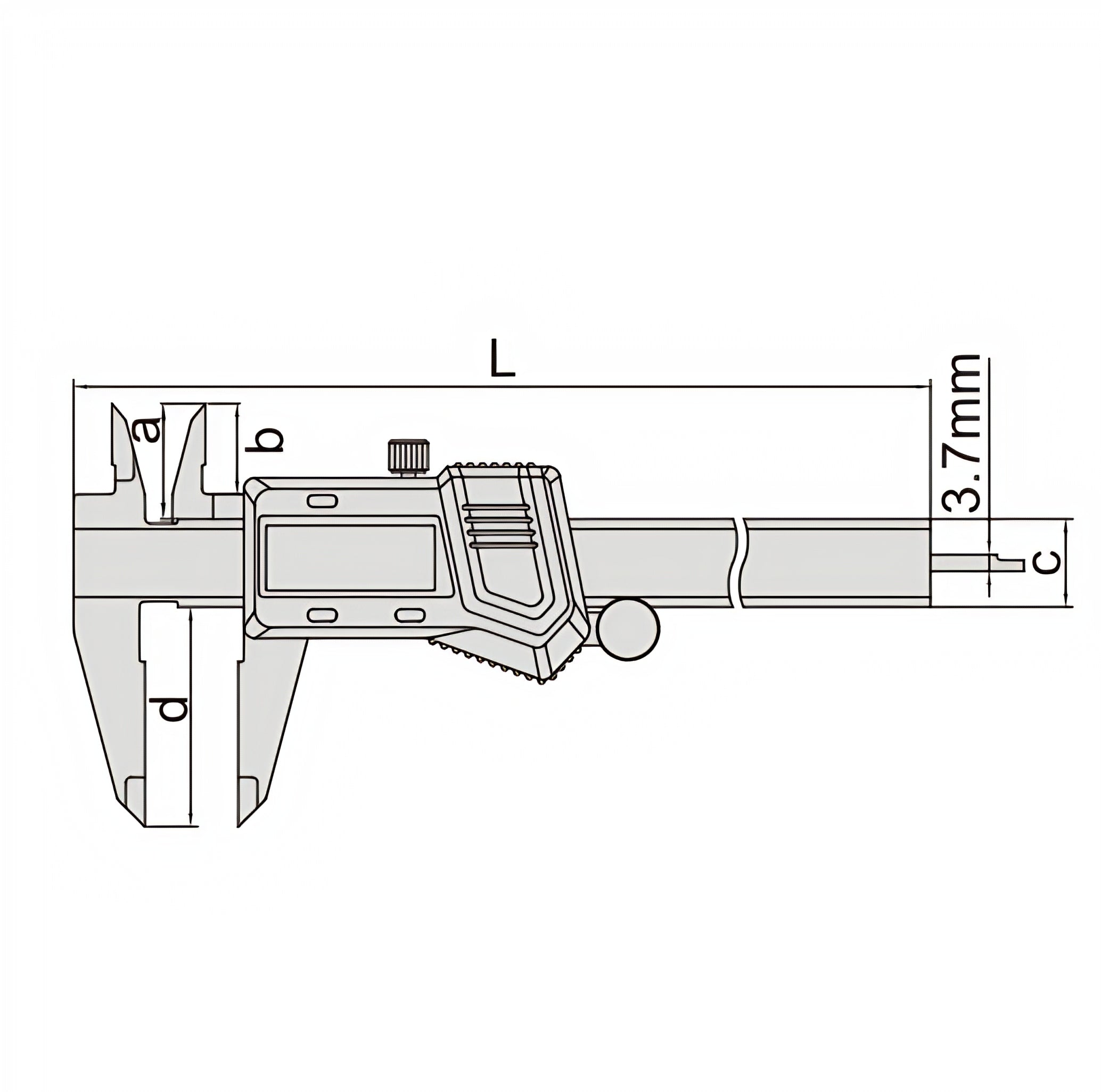 Insize Digital Caliper 0-300mm/0-12" Range Series 1114-300A