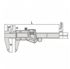 Insize Digital Caliper 0-200mm/0-8" Range Series 1114-200A