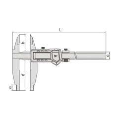 Insize Digital Caliper 0-1000mm / 0-40" Range Series 1117-1002