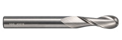 Kyocera SGS 43316 8mm 2 Flute Bright Uncoated Carbide Ball Nose End Mill