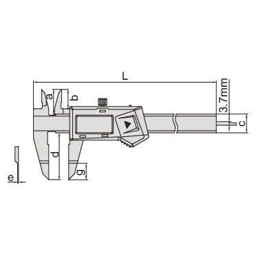 Insize Digital Blade Caliper 0-150mm / 0-6" Range Series 1188-150A