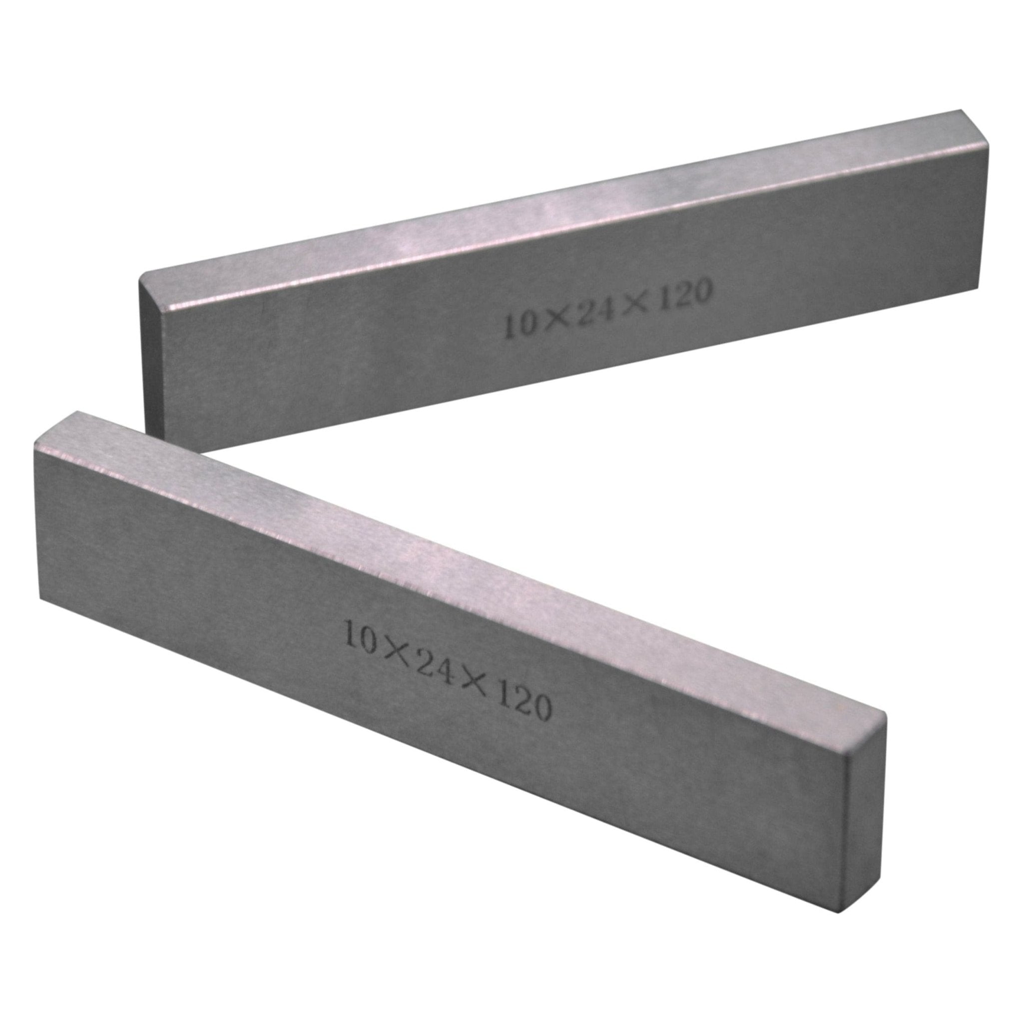12 pairs Parallel Steel Gauge Block Set Ground Steel 24 plates 120mm Long - Twin Eagle Imports