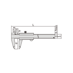 Insize Vernier Caliper 0-300mm/0-12" Range Series 1205-3002S