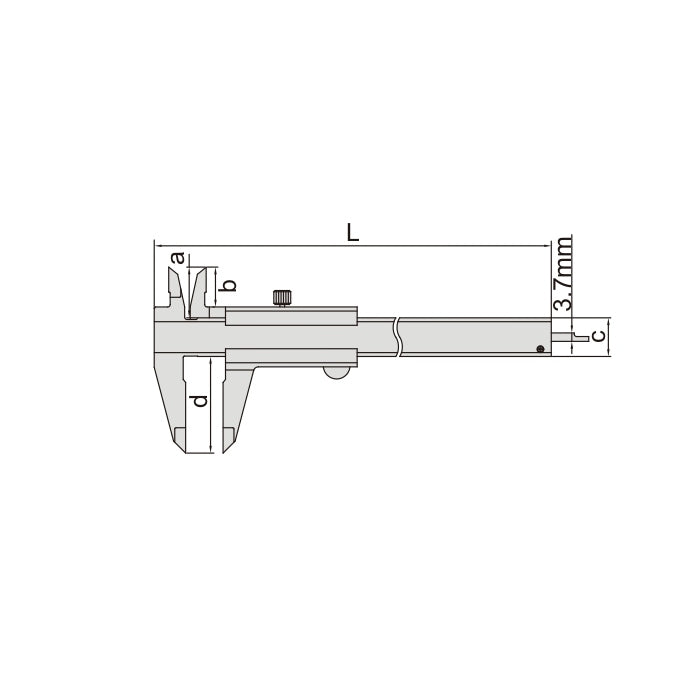 Insize Vernier Caliper 0-150mm Range Series 1205-1501S