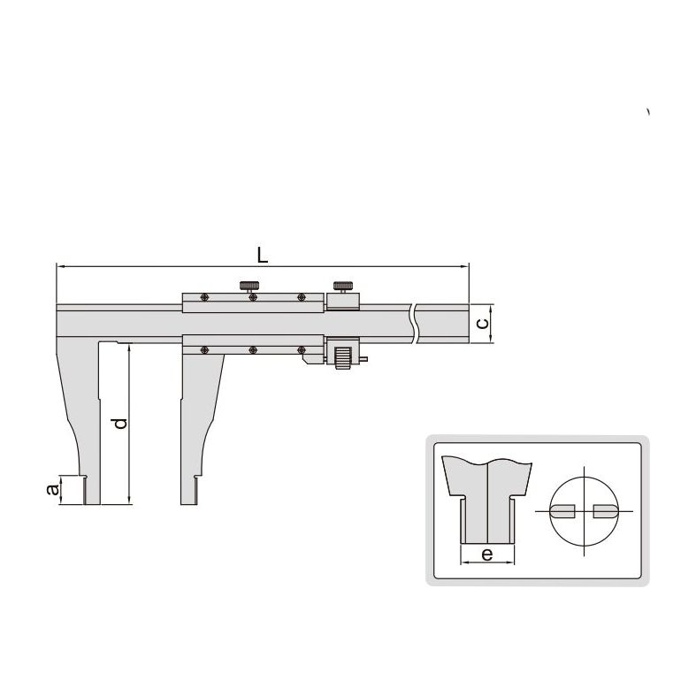 Insize Vernier Caliper 0-600mm/0-24" Range Series 1211-24