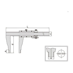 Insize Vernier Caliper 0-12" Range Series 1211-12