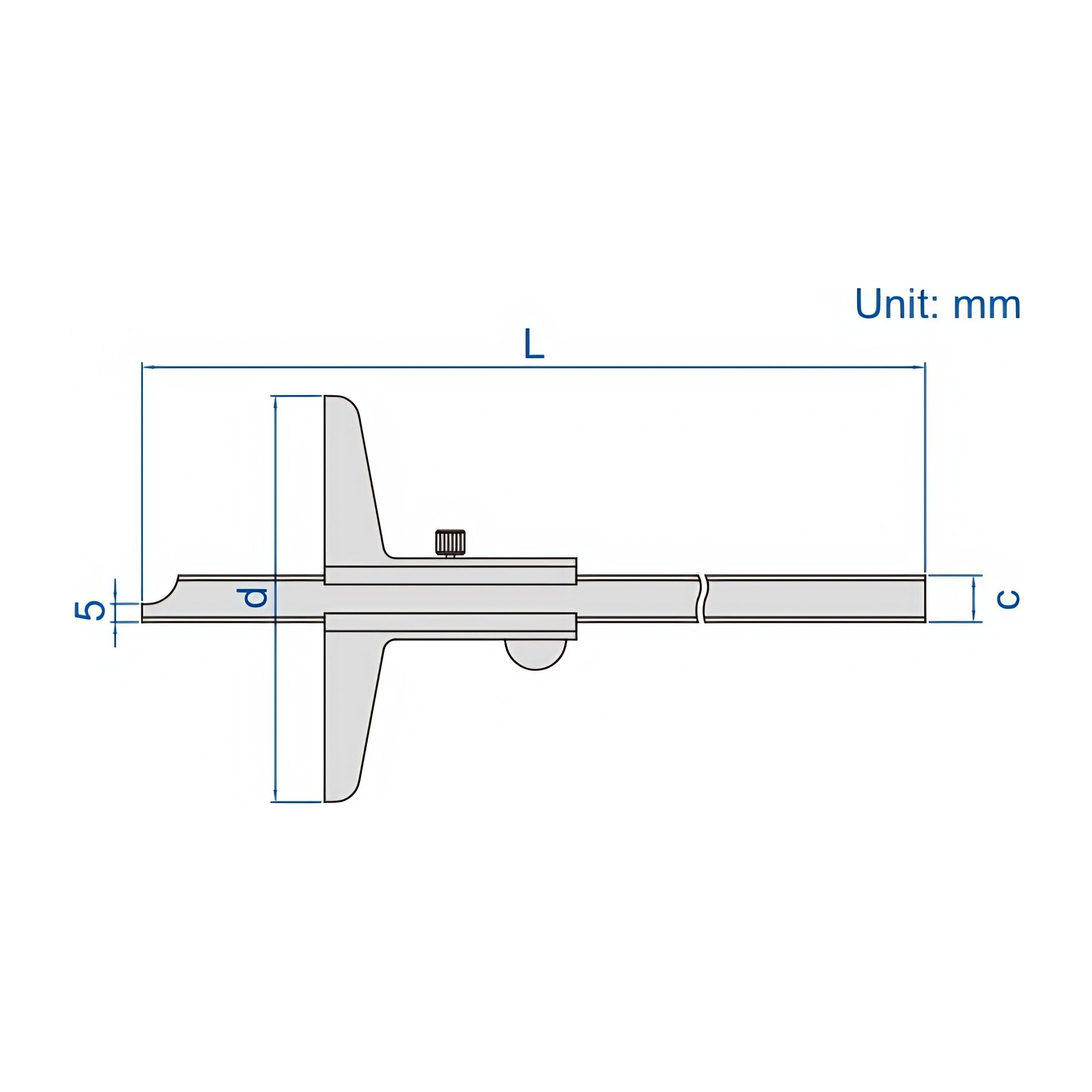  Insize Vernier Depth Gauge 0-150mm Range Series 1240-150