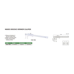 Insize Groove Vernier Caliper Range Series 1262-150A