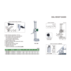 Insize Dial Height Gauge 0-300mm Range Series 1351-300