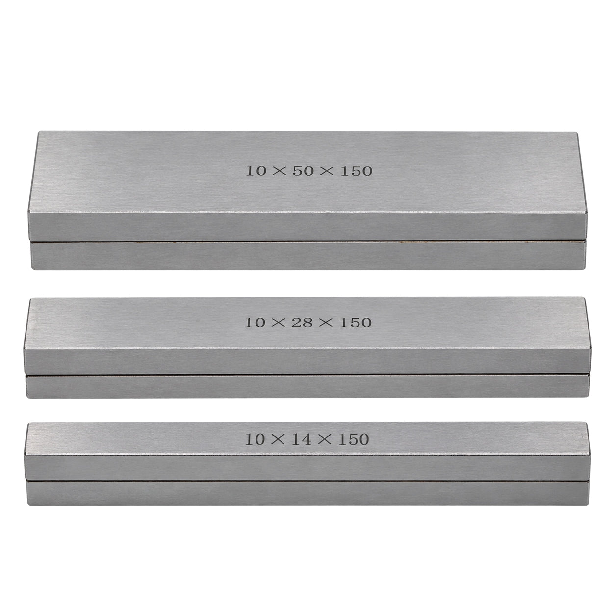 14 Pairs Parallel Steel Gauge Block Set 28 Piece 10mm Thick 150mm Length - Twin Eagle Imports