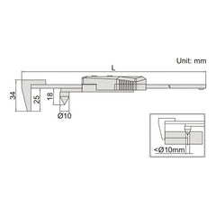 Insize Digital Back-Jaw Edge to Center Caliper Range Series 1524-300