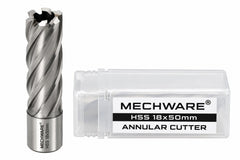 18 x 50mm D.O.C HSS Weldon Shank Annular Cutter - Twin Eagle Imports