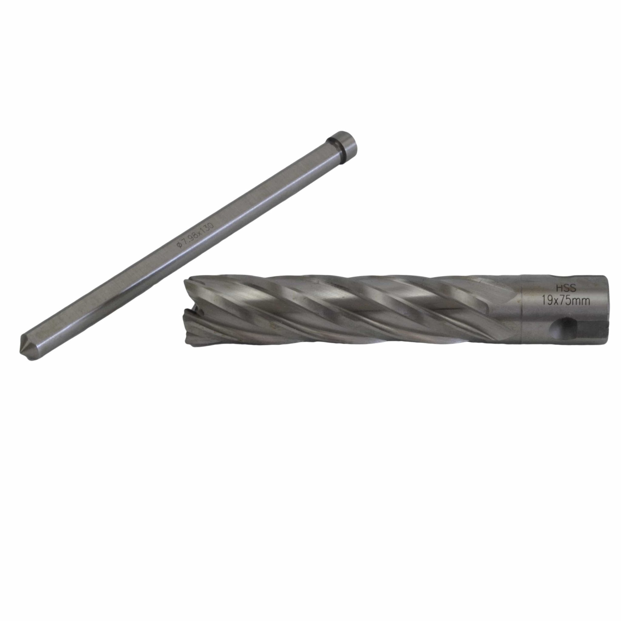 19 x 75mm D.O.C HSS 3/4" Universal Shank Annular Cutter with Pilot Pin - Twin Eagle Imports