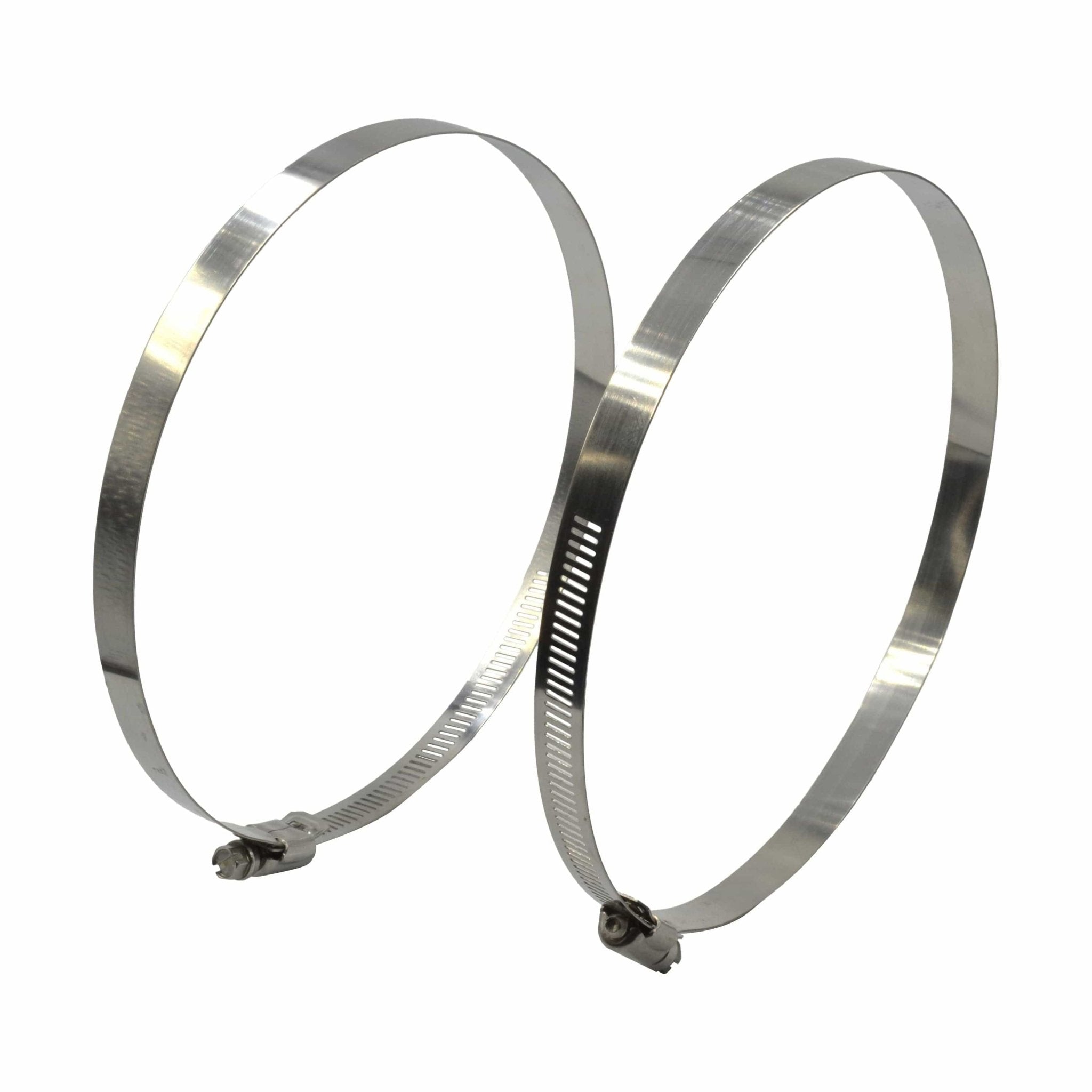 2 Piece 304 Stainless Steel 155-178mm Worm Drive Hose Clamp - Twin Eagle Imports