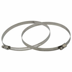 2 Piece 304 Stainless Steel 155-178mm Worm Drive Hose Clamp - Twin Eagle Imports