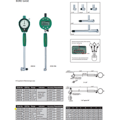 Insize Digital Bore Gauge 0.7-1.5" Range Series 2123-15A