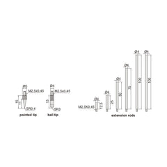 Insize Digital Depth Gauge 0-300mm/0-12" Range Series 2141-202A