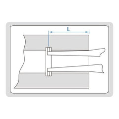 Insize Digital Internal Caliper Gauge 35-55mm/1.4-2.2" Range Series 2151-55