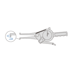 Insize Internal Dial Caliper Gauge 0-500mm Range Series 2321-75