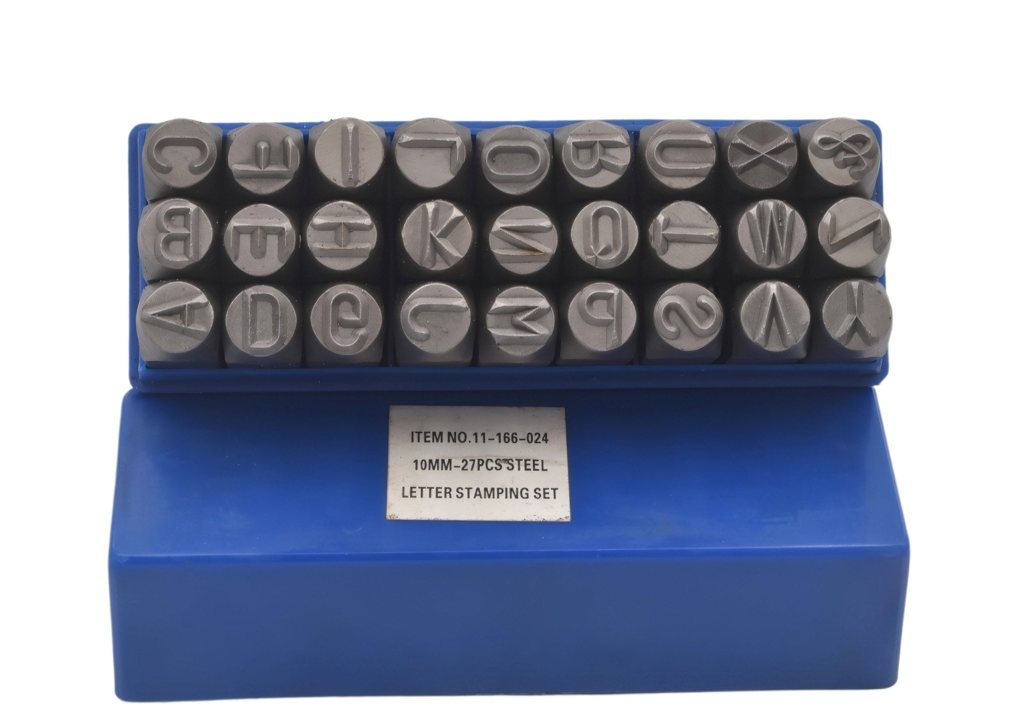27-Piece 10mm Steel Letter Stamping Set - Twin Eagle Imports