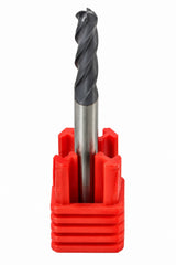 Fullerton 4.0mm 4 Flute TiAlN Coated Carbide Ball Nose Endmill - 3200 Series