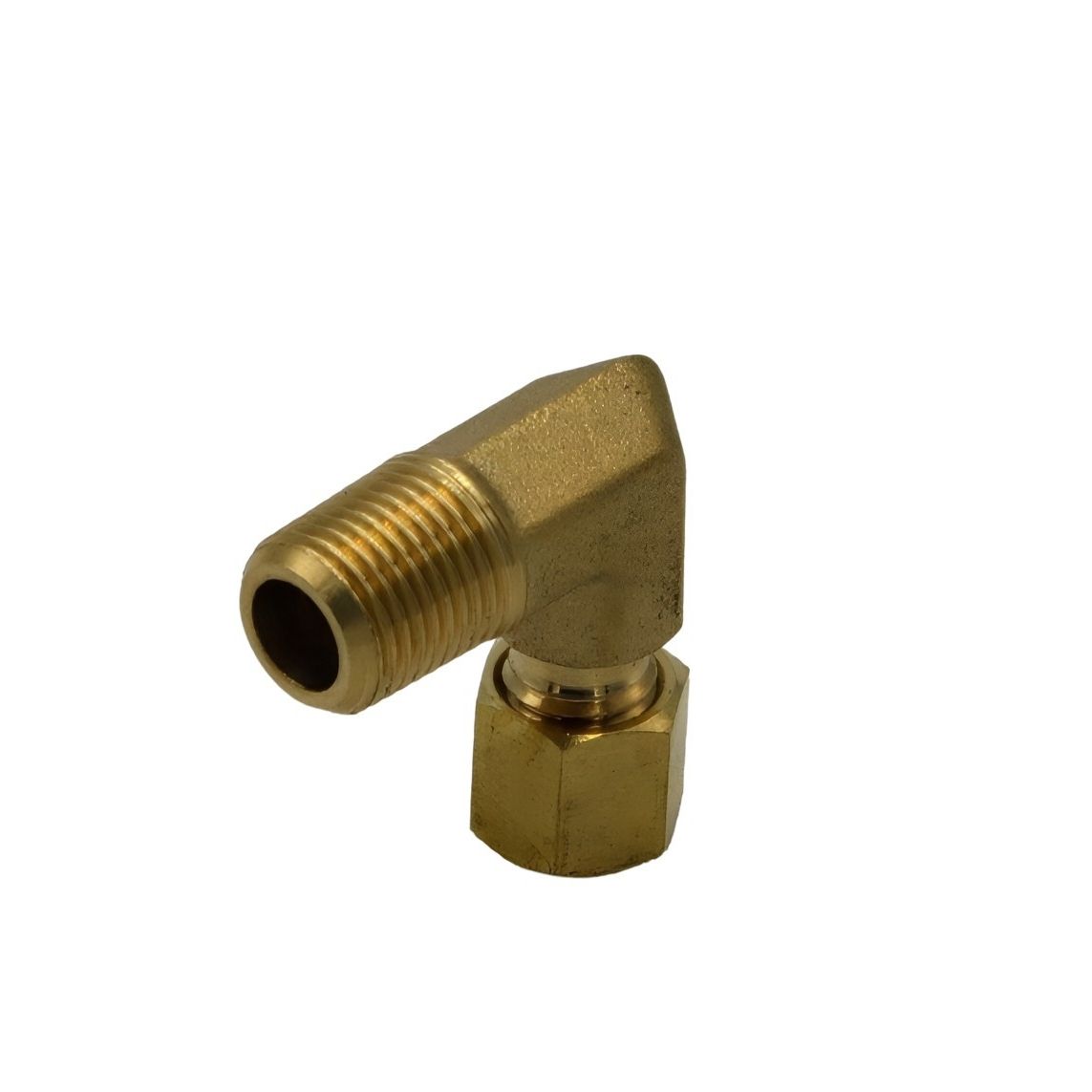 Brass Compression union 90° Male Female Elbow (T1/8xM1/8)