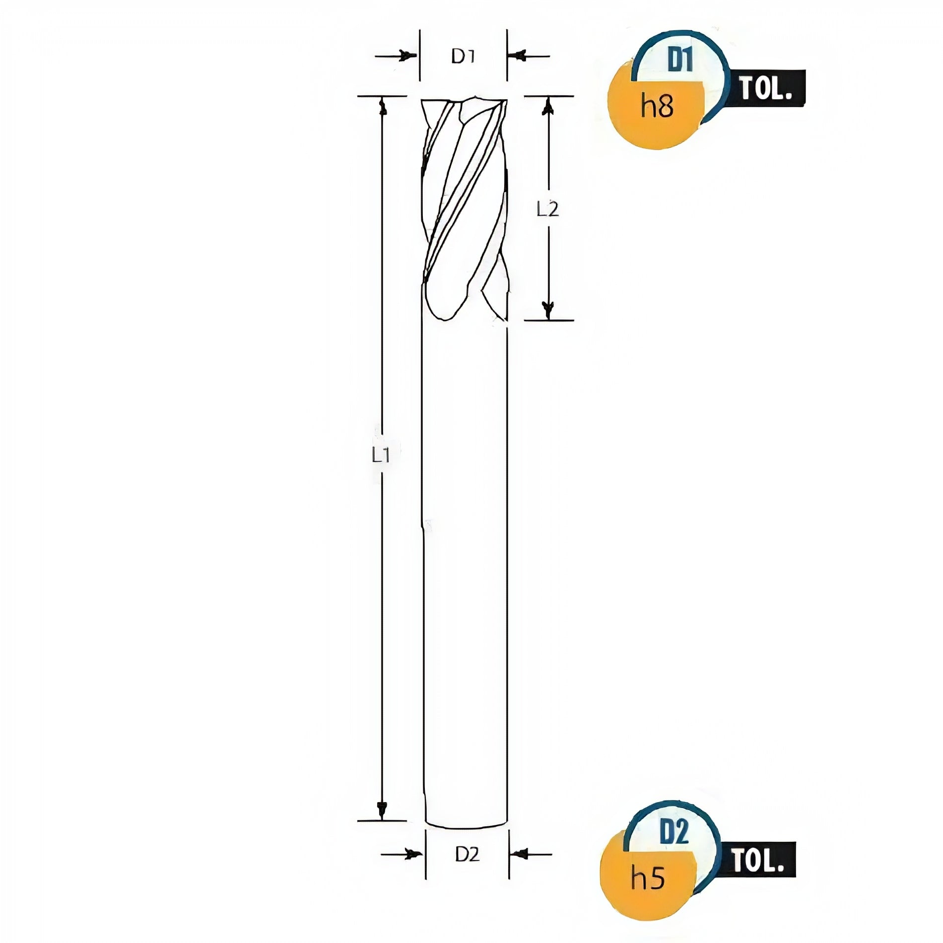 Best Carbide 4mm 4 Flute Stub Square End Mill